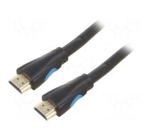 Cable | HDMI 1.4 | HDMI plug,both sides | PVC | Len: 5m | black | 30AWG