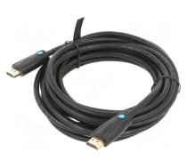 Cable | HDMI 2.0 | HDMI plug,both sides | PVC | Len: 5m | black | 30AWG