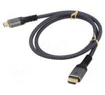 Cable | HDMI 2.0 | HDMI plug,both sides | PVC | textile | Len: 10m