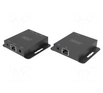 HDMI extender | HDCP 1.4,HDMI 1.4,PoE | black | Enclos.mat: metal