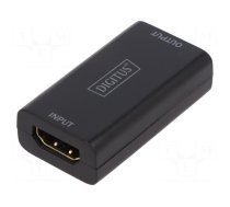 Repeater HDMI | HDMI socket x2 | black | 4096x1260px | Kit: repeater