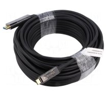 Adapter | HDMI 2.0,optical | HDMI plug,USB C plug | 20m | black
