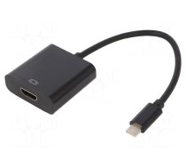 Adapter | HDMI 1.4,USB 3.1 | HDMI socket,USB C plug | 0.15m | black