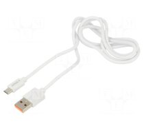 Cable | USB 2.0 | USB A plug,USB B micro plug | 1m | white | 480Mbps