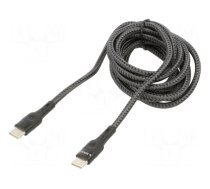 Cable | Power Delivery (PD),USB 2.0 | USB C plug,both sides | 2m