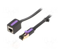 Extender RJ45 | F/UTP | 7 | stranded | Cu | PVC | black | 10m | 30AWG