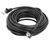 Patch cord | F/UTP | 5e | stranded | CCA | PVC | black | 10m | 26AWG