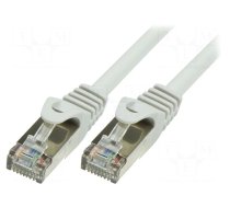 Patch cord | F/UTP | 5e | stranded | CCA | PVC | grey | 0.25m | 26AWG