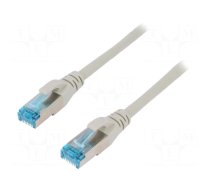 Patch cord | F/UTP | 5e | stranded | CCA | PVC | grey | 15m | 26AWG