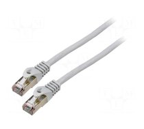 Patch cord | F/UTP | 6 | stranded | CCA | PVC | grey | 1.5m | 26AWG | Cores: 8