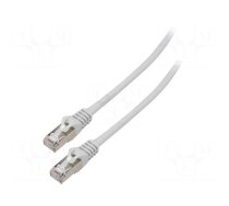 Patch cord | F/UTP | 5e | stranded | CCA | PVC | grey | 30m | 26AWG | Cores: 8