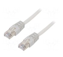 Patch cord | F/UTP | 5e | stranded | CCA | PVC | grey | 7.5m | 26AWG