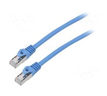 Patch cord | F/UTP | 6 | stranded | CCA | PVC | blue | 2m | 26AWG | Cores: 8