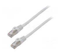 Patch cord | F/UTP | 6 | stranded | CCA | PVC | grey | 1.5m | 26AWG | Cores: 8