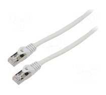 Patch cord | F/UTP | 6 | stranded | CCA | PVC | grey | 3m | 26AWG | Cores: 8