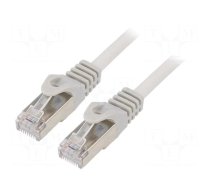 Patch cord | F/UTP | 6 | stranded | CCA | PVC | grey | 30m | RJ45 plug | 26AWG