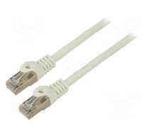 Patch cord | F/UTP | 6 | stranded | CCA | PVC | white | 1.5m | 26AWG | Cores: 8