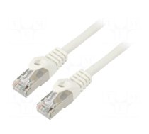 Patch cord | F/UTP | 6 | stranded | CCA | PVC | white | 30m | 26AWG | Cores: 8