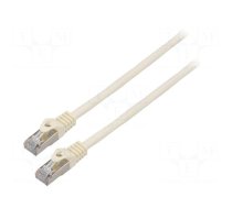 Patch cord | F/UTP | 6 | stranded | CCA | PVC | white | 3m | 26AWG | Cores: 8
