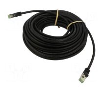 Patch cord | S/FTP | Cat 8.1 | stranded | Cu | LSZH | black | 10m | 26AWG