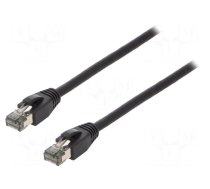 Patch cord | S/FTP | Cat 8.1 | stranded | Cu | LSZH | black | 10m | 26AWG