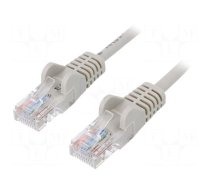 Patch cord | U/UTP | 6 | stranded | CCA | PVC | grey | 25m | 24AWG