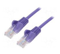 Patch cord | U/UTP | 6 | stranded | CCA | PVC | violet | 0.25m | 24AWG