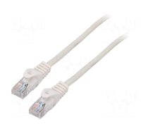 Patch cord | U/UTP | 5e | stranded | CCA | PVC | white | 0.5m | 26AWG | 1pcs.