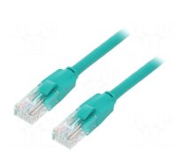 Patch cord | U/UTP | 6 | CCA | PVC | green | 2m | RJ45 plug,both sides