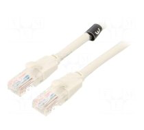Patch cord | U/UTP | 6 | CCA | PVC | grey | 0.5m | RJ45 plug,both sides