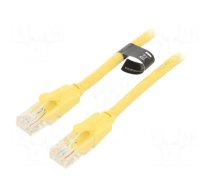 Patch cord | U/UTP | 6 | CCA | PVC | yellow | 2m | RJ45 plug,both sides