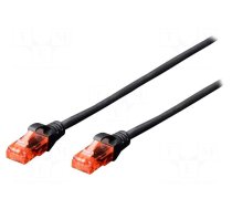 Patch cord | U/UTP | 6 | stranded | Cu | LSZH | black | 10m | 26AWG