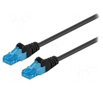 Patch cord | U/UTP | 6a | stranded | Cu | LSZH | black | 10m | 26AWG | Cores: 8