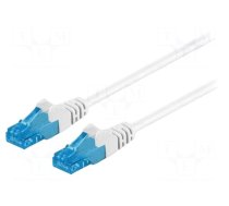 Patch cord | U/UTP | 6a | stranded | Cu | LSZH | white | 50m | 26AWG | Cores: 8