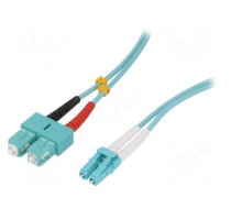 Fiber patch cord | OM3 | LC/UPC,SC/UPC | 0.5m | LSZH | turquoise