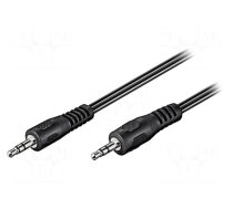 Cable | Jack 3.5mm plug,both sides | 1.5m