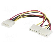 Splitter | Molex male,Molex female x2 | 0.2m