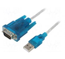 USB to RS232 converter | D-Sub 9pin plug,USB A plug | 1m