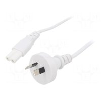 Cable | 2x0.75mm2 | AS/NZS 3112 (I) plug,IEC C7 female | PVC | 1m