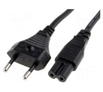 Cable | 2x0.75mm2 | CEE 7/16 (C) plug,IEC C7 female | PVC | 0.5m