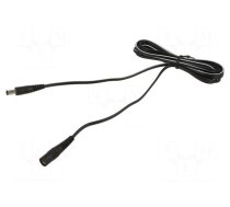Cable | 2x0.5mm2 | DC 5,5/2,1 plug,DC 5,5/2,5 plug | straight | 1.5m