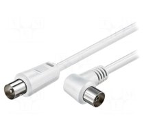 Cable | 1.5m | coaxial 9.5mm angled socket,coaxial 9.5mm plug