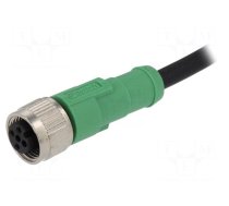 Connection lead | M12 | PIN: 3 | straight | 10m | plug | 250VAC | 4A | SAC