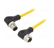 Connection lead | M12 | PIN: 4 | 10m | plug | 250VAC | 4A | PVC | IP68 | 250VDC