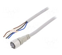 Connection lead | M12 | PIN: 4 | straight | 10m | plug | 250VAC | 4A | XS5F