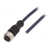 Connection lead | M12 | PIN: 4 | straight | 10m | plug | 250VAC | 4A | IP69K