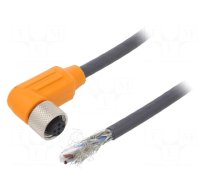 Connection lead | M12 | PIN: 5 | angled | 10m | plug | 60VAC | 4A | RKWTS