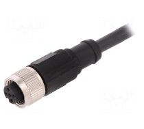 Connection lead | M12 | PIN: 5 | straight | 10m | plug | 60VAC | 4A | PUR