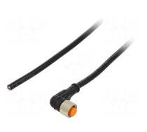 Connection lead | M12 | PIN: 8 | angled | 5m | plug | 30VAC | 2A | 1200 | IP67