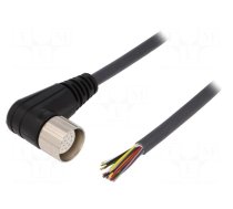 Connection lead | M23 | PIN: 19 | angled | 10m | plug | 150VAC | 8A | SAI